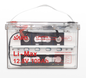 LI-MAX 12.8V 100AH LIFEPO4 BATTERY TRANSPARENT MODEL